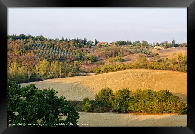 Plough - Uopini Framed Print by Laszlo Konya