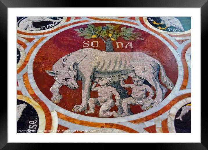 The Sienese She Wolf - Siena Framed Mounted Print by Laszlo Konya