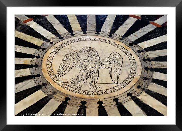 Imperial Eagle - Siena Framed Mounted Print by Laszlo Konya