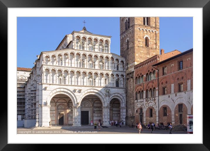 Duomo di San Martino - Lucca Framed Mounted Print by Laszlo Konya