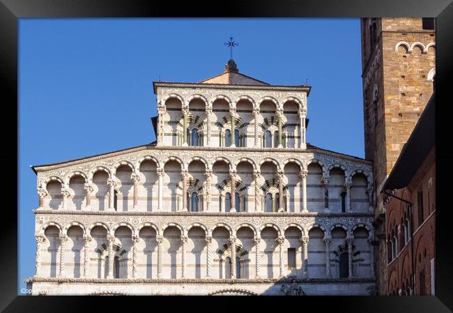 Duomo di San Martino - Lucca Framed Print by Laszlo Konya