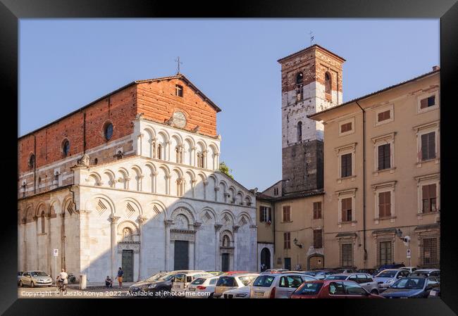 Chiesa di Santa Maria Bianca - Lucca Framed Print by Laszlo Konya