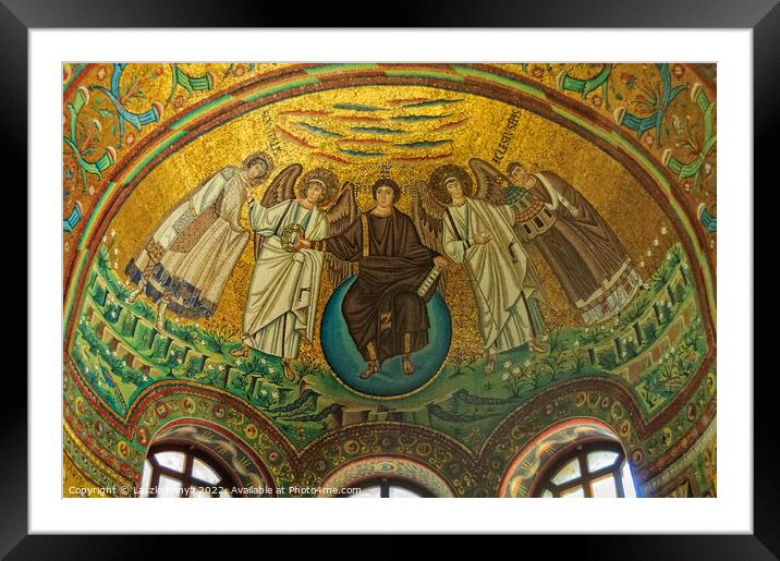 Byzantine mosaics - Ravenna Framed Mounted Print by Laszlo Konya