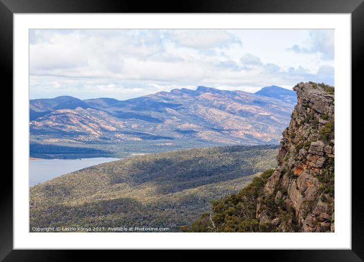 View from the Pinnacle - Grampians Framed Mounted Print by Laszlo Konya