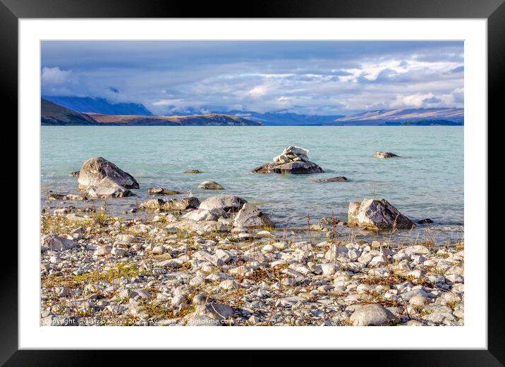 Lake Tekapo 7 - South Island Framed Mounted Print by Laszlo Konya