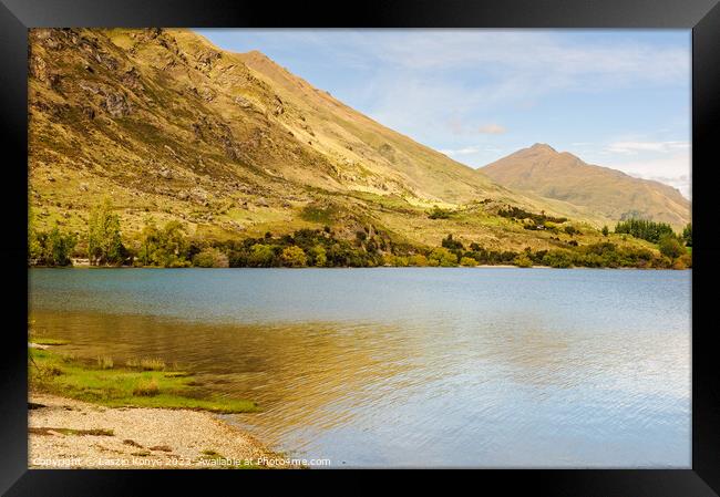 Glendhu Bay - Wanaka Framed Print by Laszlo Konya