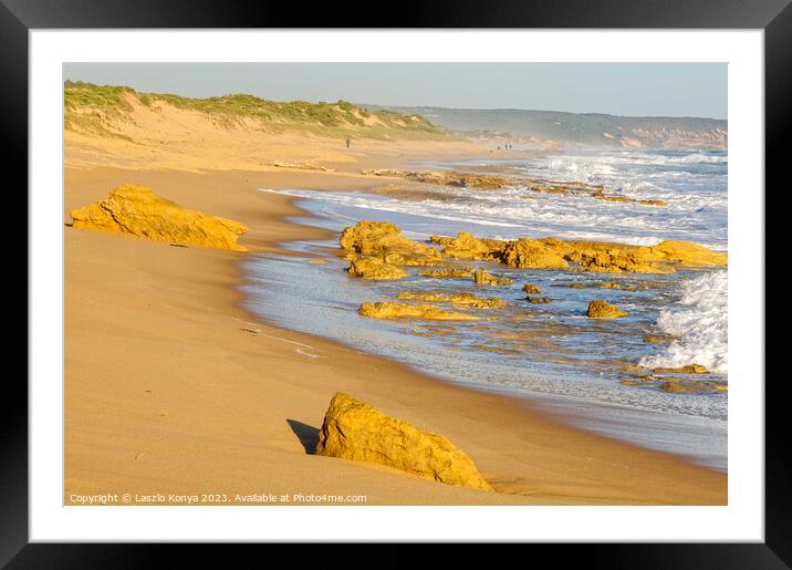 St Andrews Beach - Rye Framed Mounted Print by Laszlo Konya