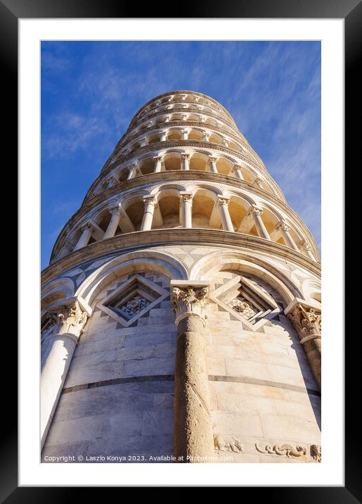Leaning Tower - Pisa Framed Mounted Print by Laszlo Konya