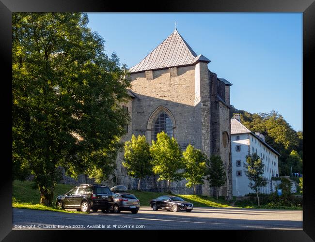 Royal Collegiate Church and hostel - Roncesvalles Framed Print by Laszlo Konya