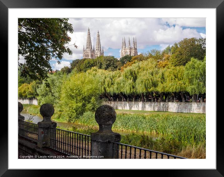 Spires of the Cathedral - Burgos Framed Mounted Print by Laszlo Konya