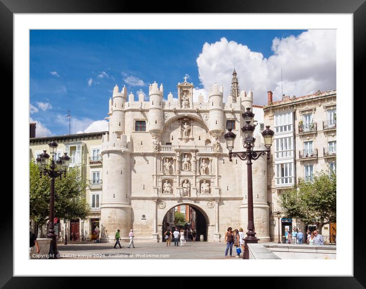Arco de Santa Maria - Burgos Framed Mounted Print by Laszlo Konya