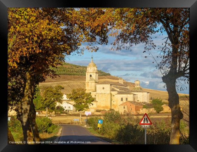 Church of Santa María del Manzano - Castrojeriz Framed Print by Laszlo Konya