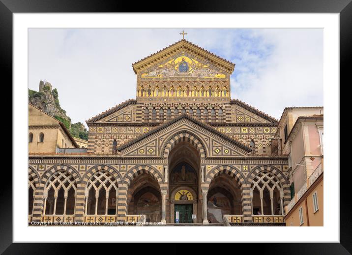 Cathedral of St. Andrew - Amalfi Framed Mounted Print by Laszlo Konya