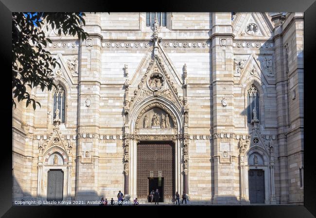 Duomo di Napoli Framed Print by Laszlo Konya
