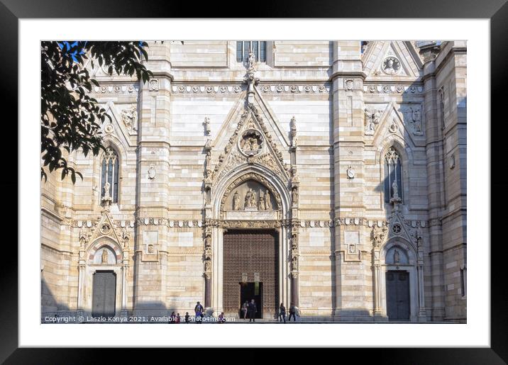 Duomo di Napoli Framed Mounted Print by Laszlo Konya