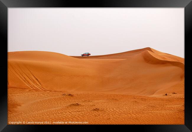 Safari - Dubai Framed Print by Laszlo Konya