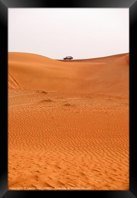 Safari - Dubai Framed Print by Laszlo Konya