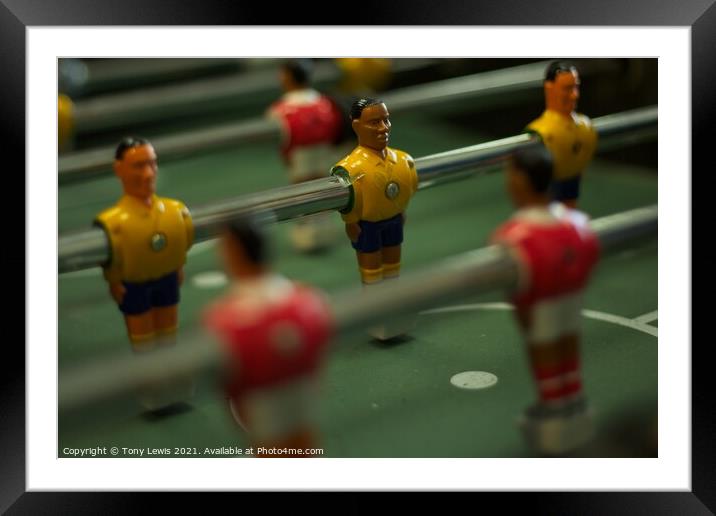 Tabletop Football #4 Framed Mounted Print by Tony Lewis