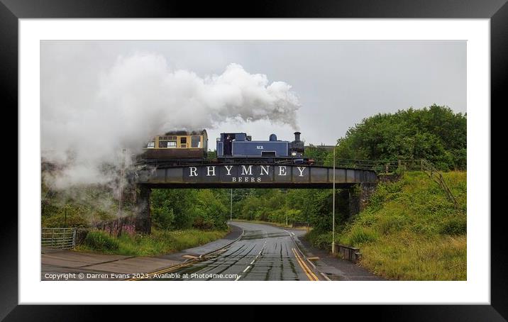 Steam train Framed Mounted Print by Darren Evans
