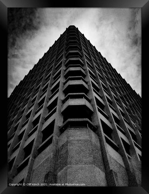 Brutalism - Coventry City Centre Framed Print by Cliff Kinch