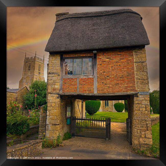 The Lych Gate Long Compton Framed Print by Cliff Kinch