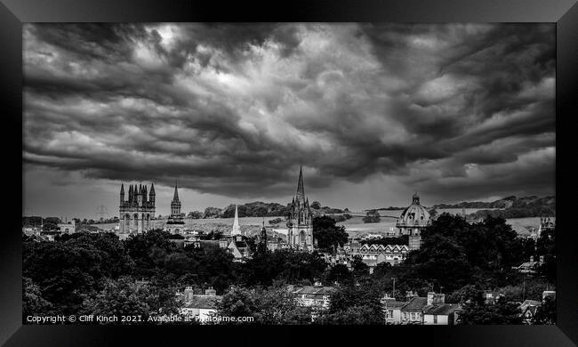 Moody Oxford Framed Print by Cliff Kinch