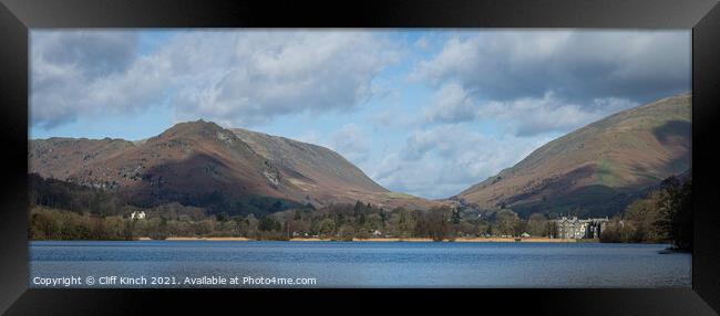 Grasmere panorama Framed Print by Cliff Kinch