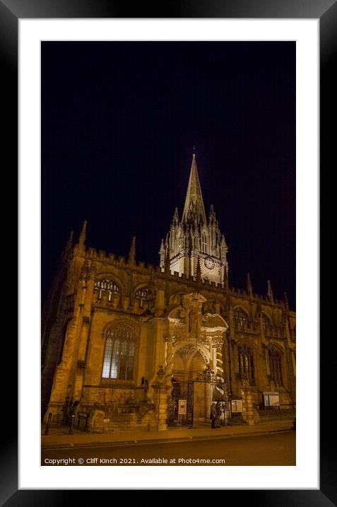 St Marys Oxford Framed Mounted Print by Cliff Kinch