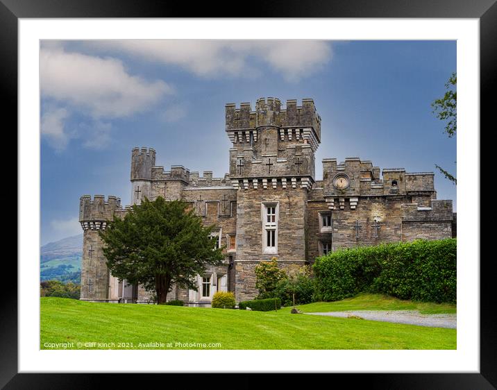 Wray Castle Lake District Framed Mounted Print by Cliff Kinch