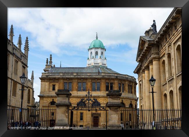 Sheldonian Theatre Oxford Framed Print by Cliff Kinch