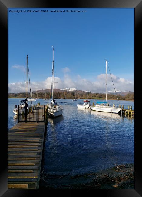 Lake Windermere from Ambleside Framed Print by Cliff Kinch