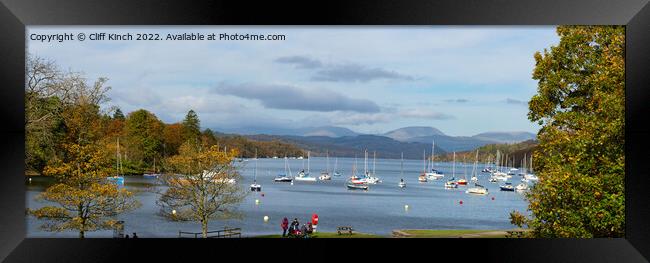 Lake Windermere from Fell Foot Framed Print by Cliff Kinch
