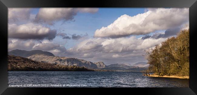 Lake Coniston Framed Print by Cliff Kinch