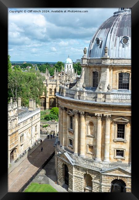 Radcliffe Camera Oxford Framed Print by Cliff Kinch