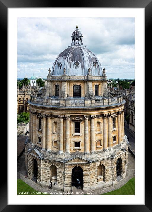 Radcliffe Camera Oxford Framed Mounted Print by Cliff Kinch