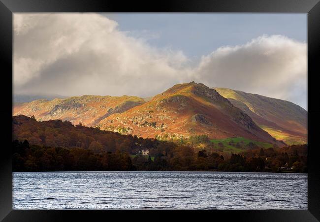 Across Grasmere to Helm Crag Framed Print by Cliff Kinch
