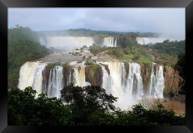 Iguazu Falls Framed Print by Mervyn Tyndall