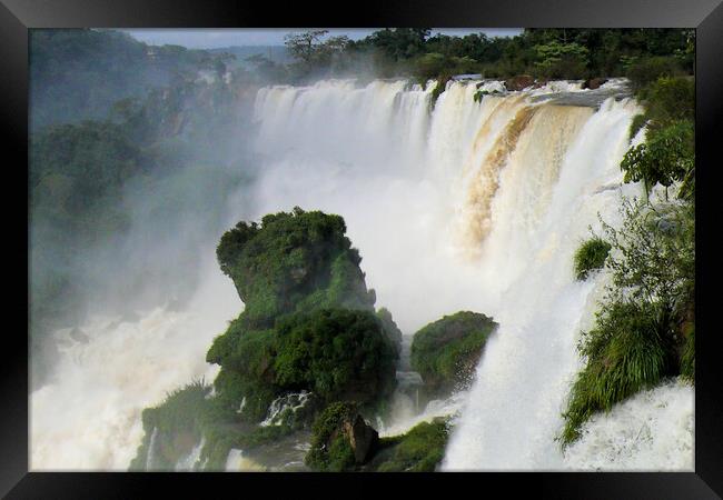 Iguazu Falls Framed Print by Mervyn Tyndall