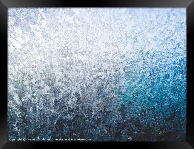 Frosty Car Window In a Cold Morning Framed Print by Cosmin Iftode