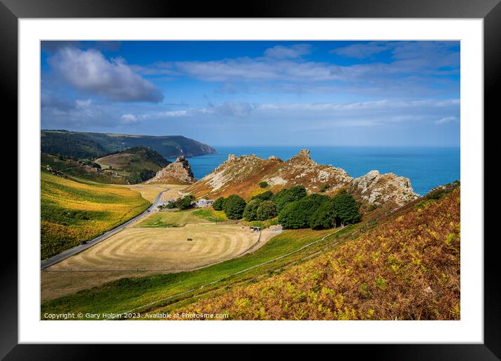 Autumn at the Valley of the Rocks Framed Mounted Print by Gary Holpin