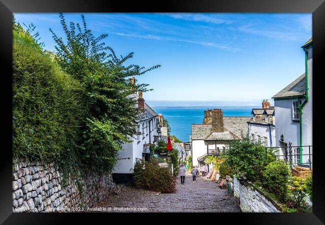 Summer in Clovelly Framed Print by Gary Holpin