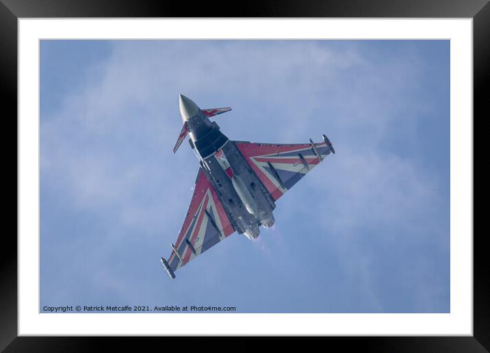 RAF Eurofighter Typhoon 'Blackjack' Framed Mounted Print by Patrick Metcalfe