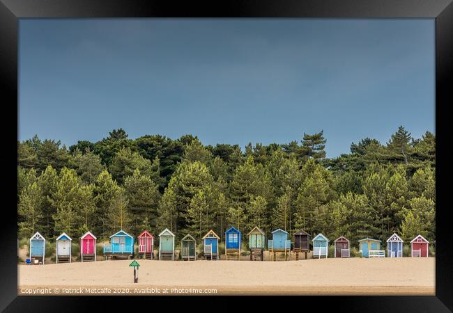 Beach Huts at Wells-next-the-Sea Framed Print by Patrick Metcalfe