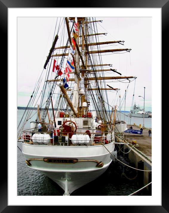 Tall Ship Union Framed Mounted Print by Stephanie Moore