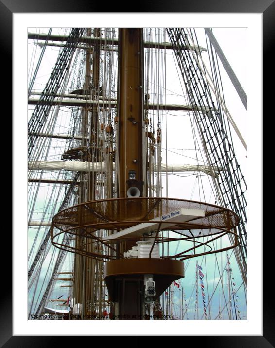 Tall Ship Rigging Framed Mounted Print by Stephanie Moore