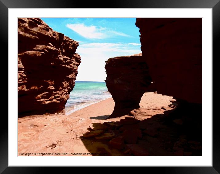 Sandstone Arch Framed Mounted Print by Stephanie Moore