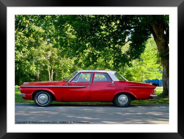 1962 Plymouth Belvedere Framed Mounted Print by Stephanie Moore