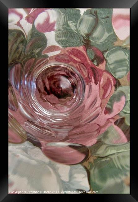 Abstract rose Framed Print by Stephanie Moore