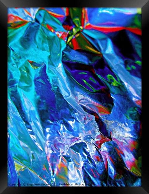 Abstract in Blue Framed Print by Stephanie Moore