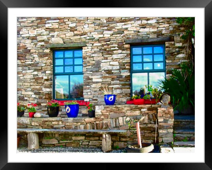 windows walls pots Framed Mounted Print by Stephanie Moore